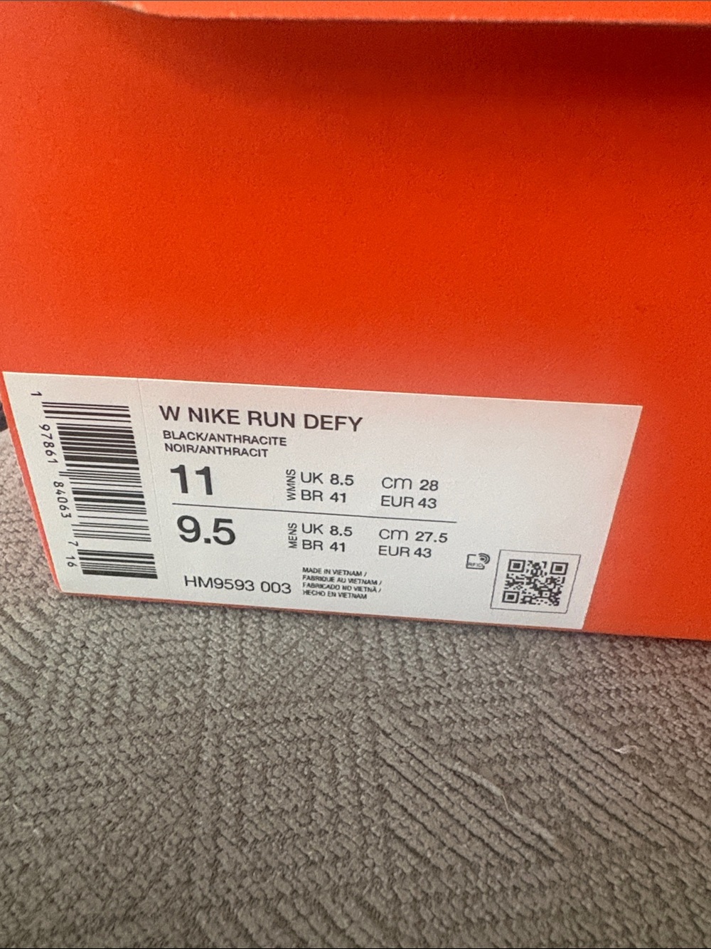 Shoe Box Label - Not a Suit